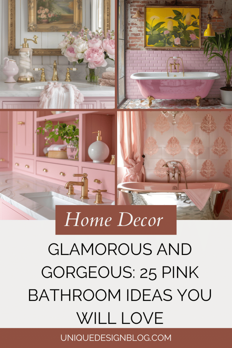 Glamorous and Gorgeous: 25 Pink Bathroom Ideas you will Love - Unique ...