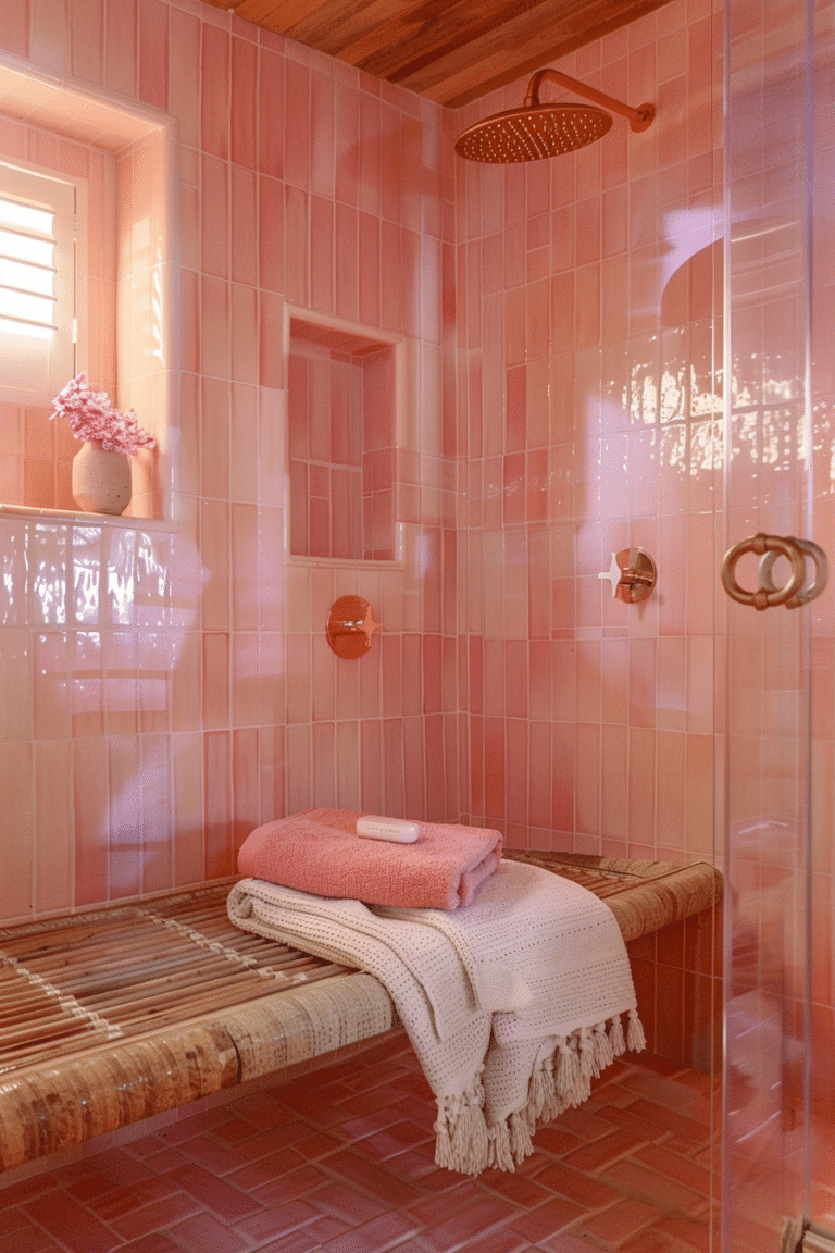 Glamorous and Gorgeous: 25 Pink Bathroom Ideas you will Love - Unique Design Blog