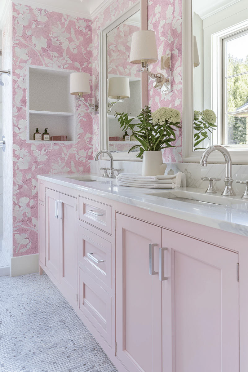 Glamorous and Gorgeous: 25 Pink Bathroom Ideas you will Love - Unique Design Blog