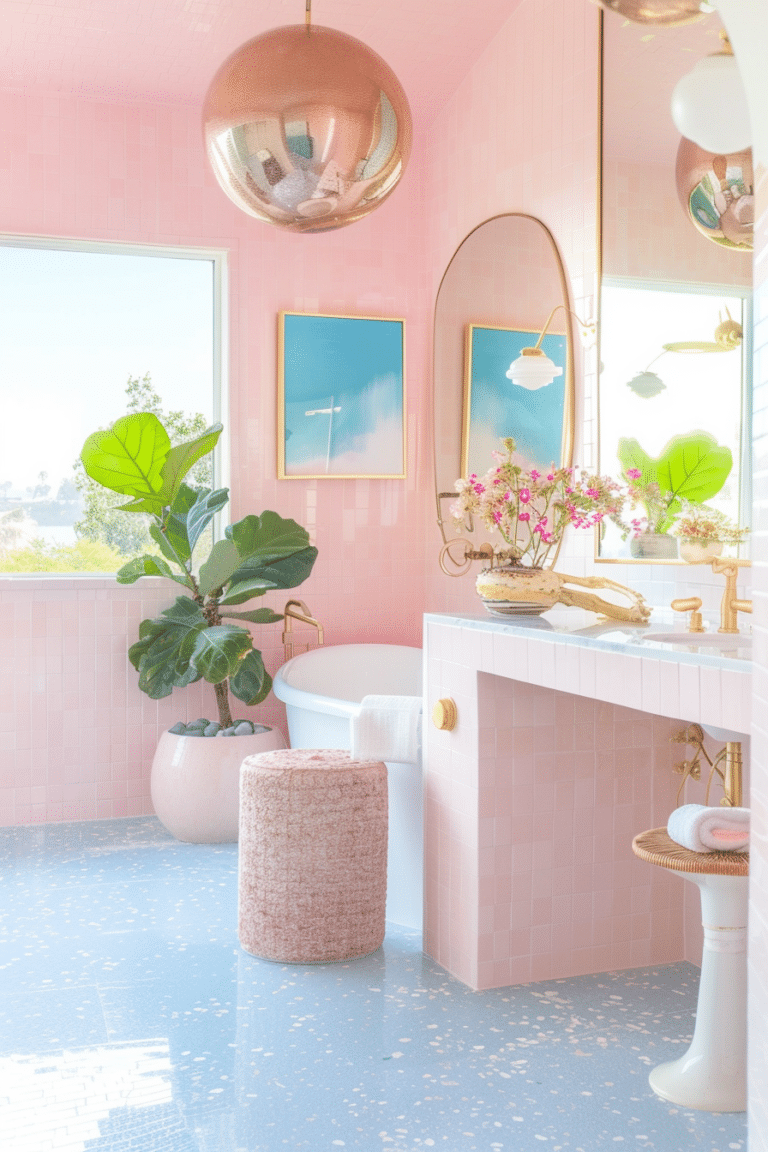 Glamorous and Gorgeous: 25 Pink Bathroom Ideas you will Love - Unique ...