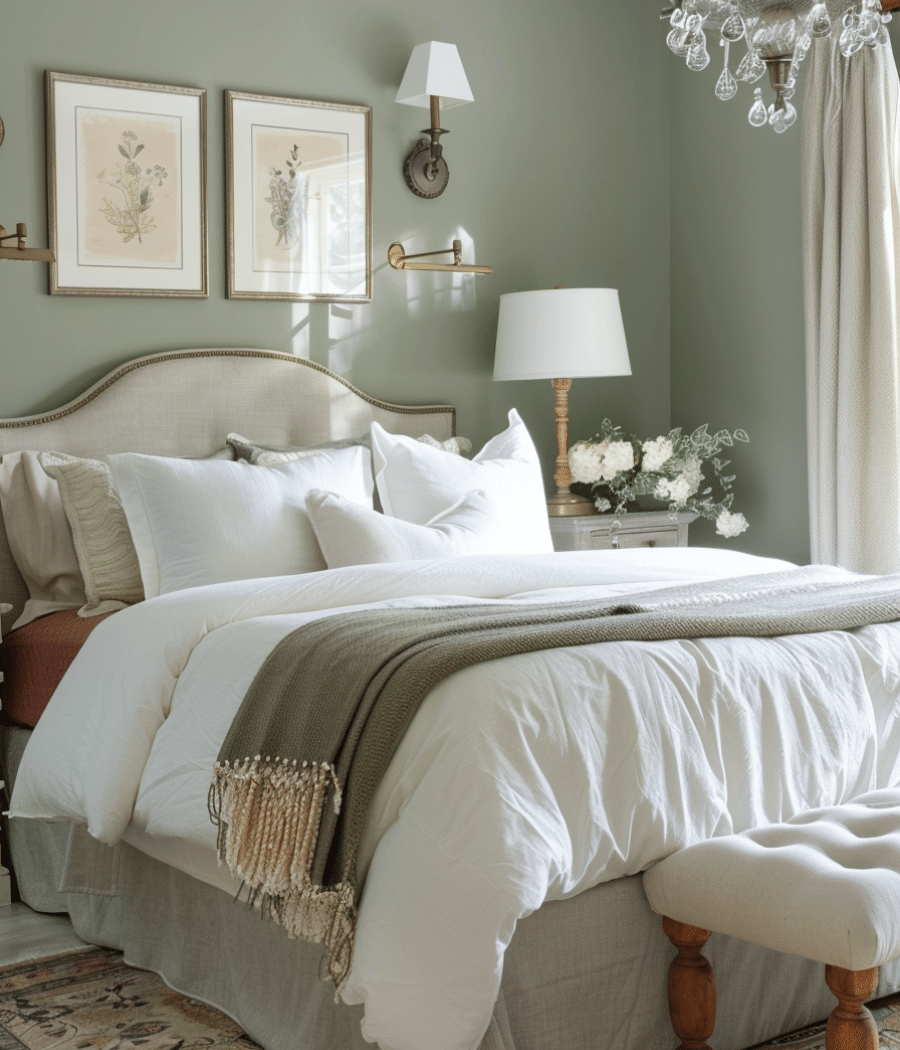 27 Rustic Sage Green Farmhouse bedroom Ideas Unique Design Blog