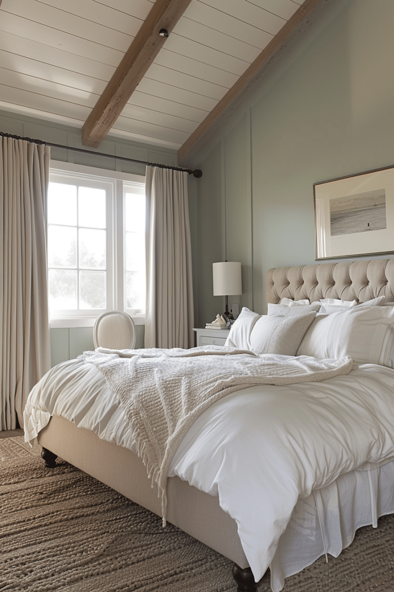 27 Rustic Sage Green Farmhouse bedroom Ideas - Unique Design Blog