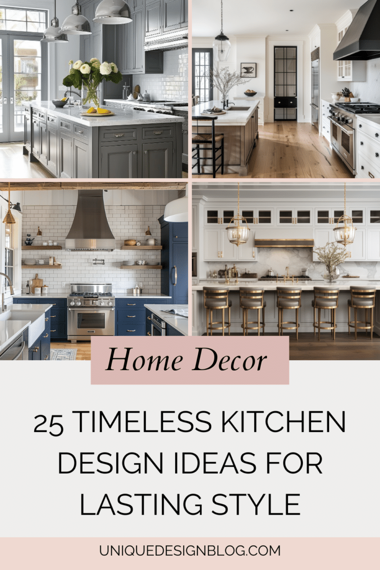 25 Timeless Kitchen Design Ideas for Lasting Style - Unique Design Blog