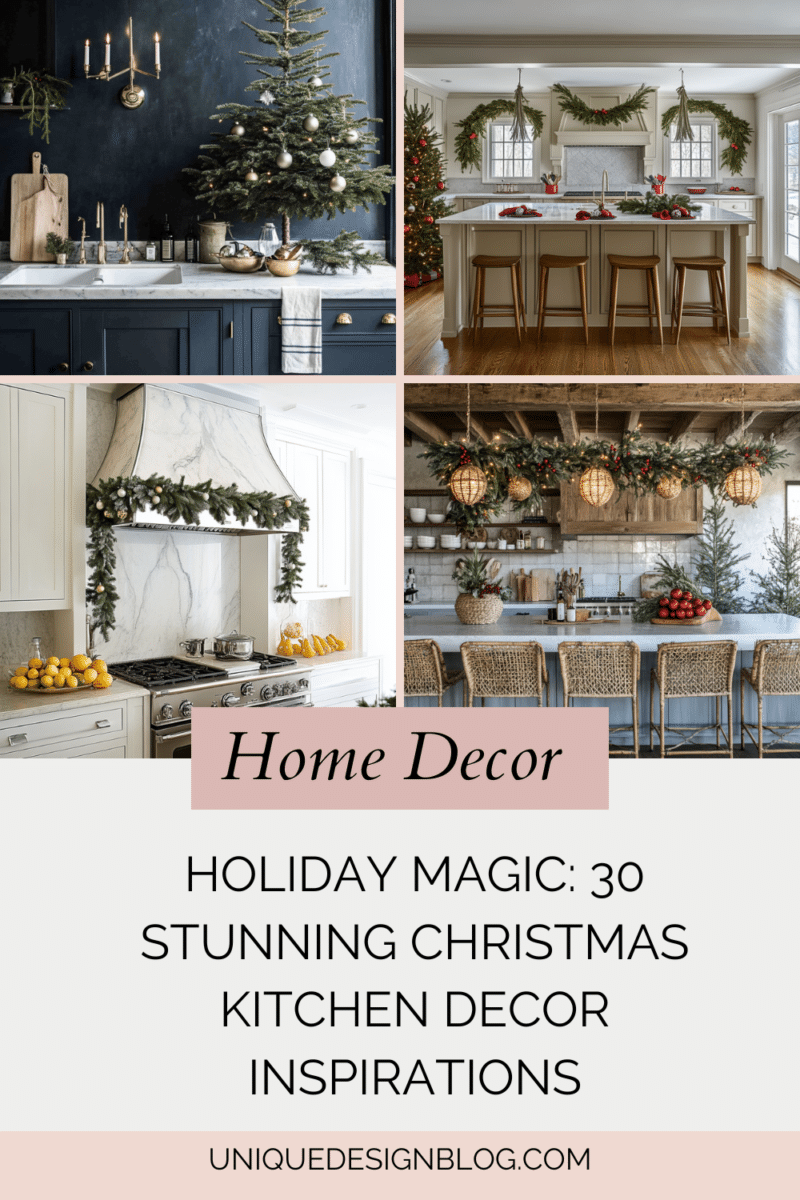 Holiday Magic: 30 Stunning Christmas Kitchen Decor Inspirations ...
