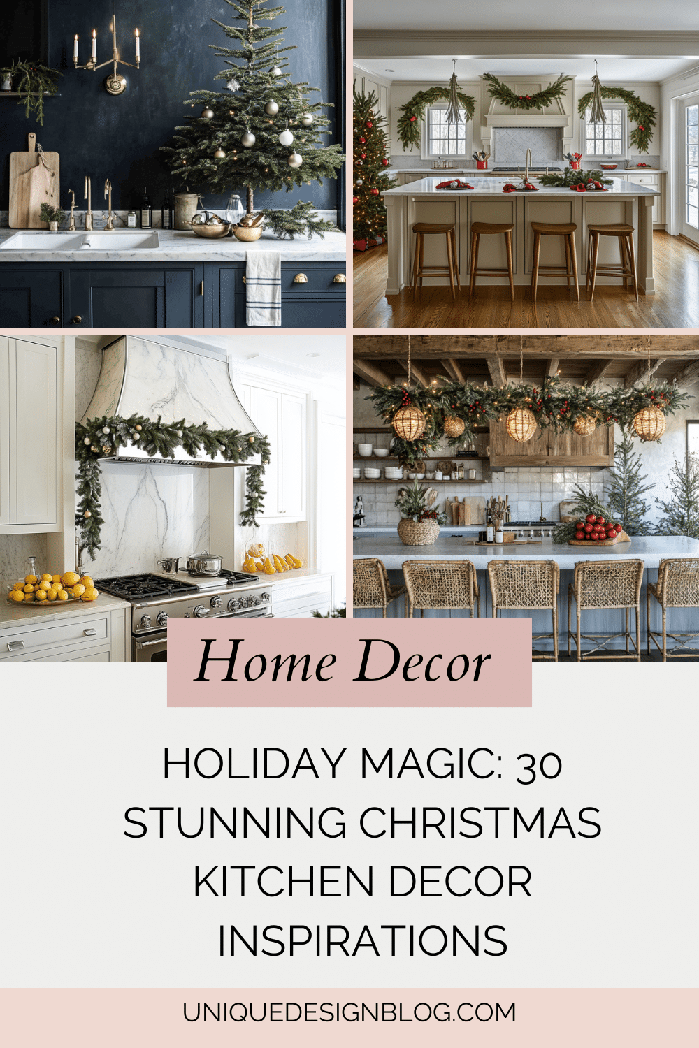 Holiday Magic: 30 Stunning Christmas Kitchen Decor Inspirations ...