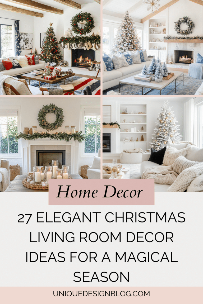 27 Elegant Christmas Living Room decor Ideas for a Magical Season ...