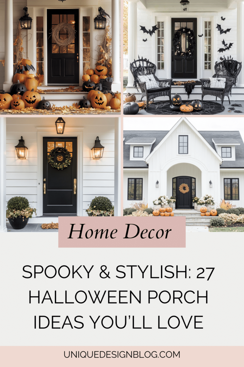 Spooky & Stylish: 27 Halloween Porch Ideas You’ll Love - Unique Design Blog