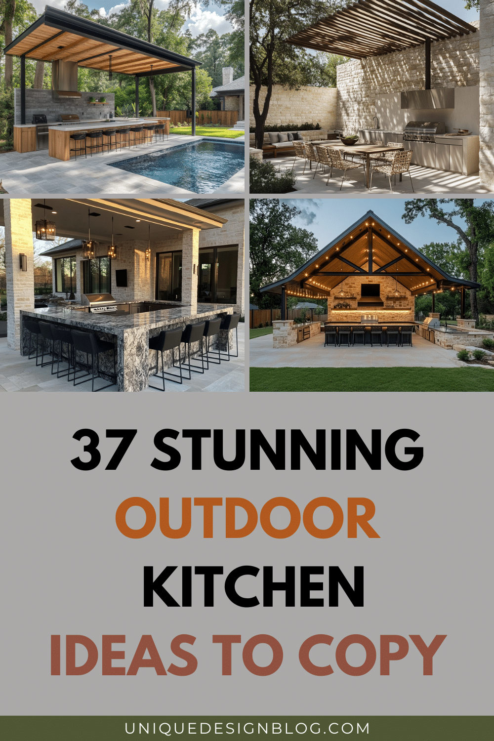 37 Modern outdoor kitchen ideas you need to copy - Unique Design Blog