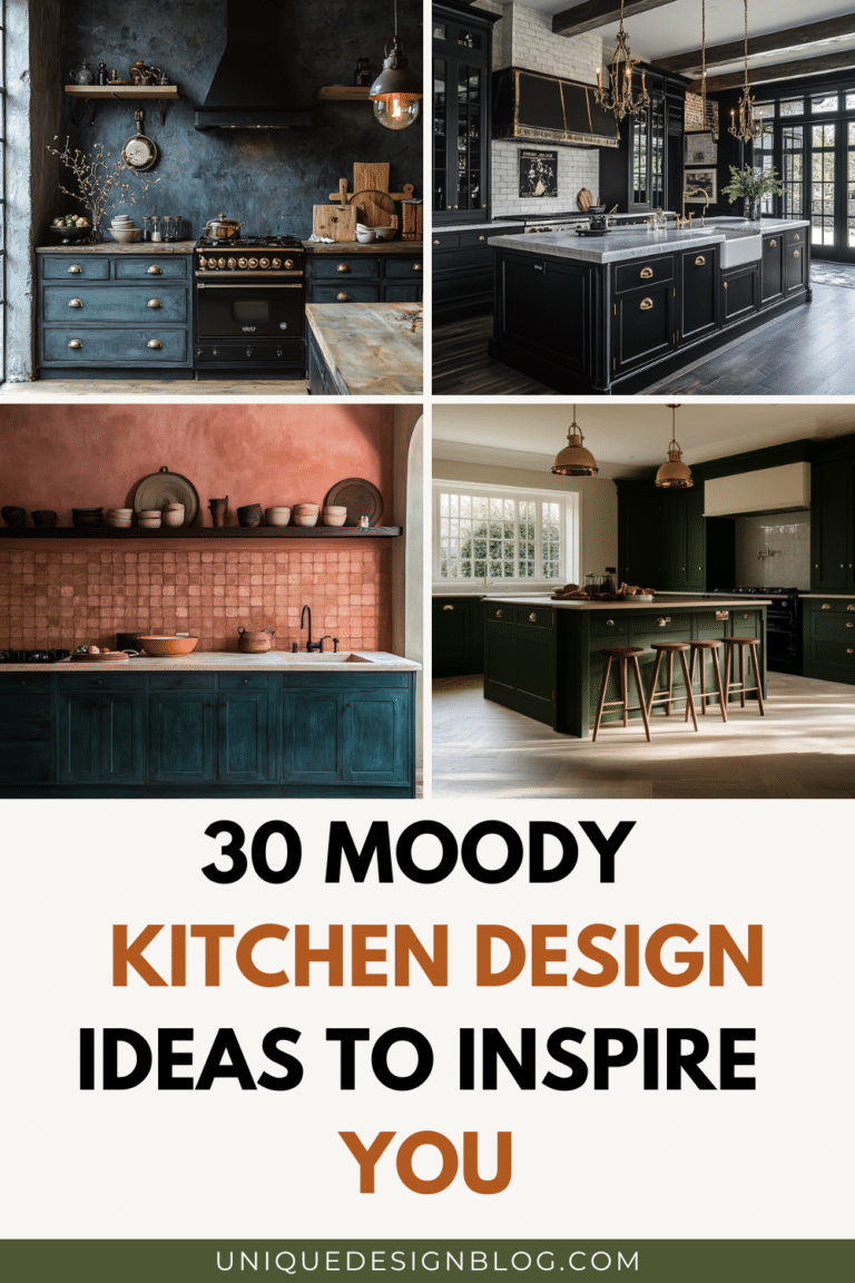 35 Stunning Moody Kitchen Ideas for your home - Unique Design Blog