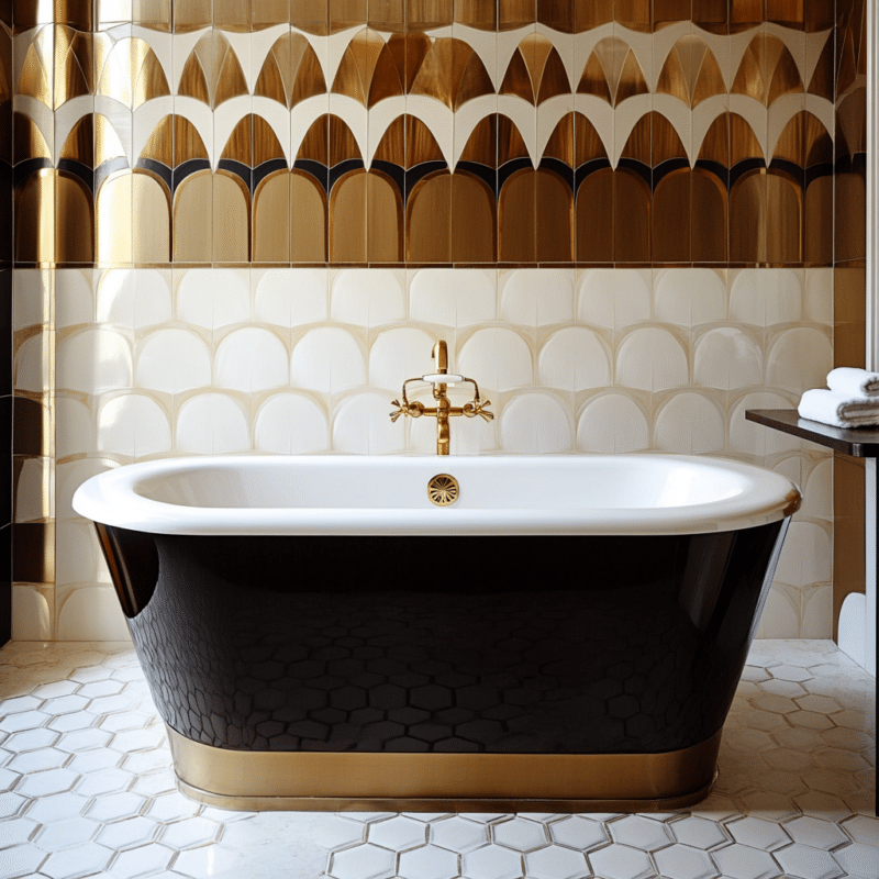 27 Jaw-Dropping Art Deco Bathroom ideas to copy - Unique Design Blog