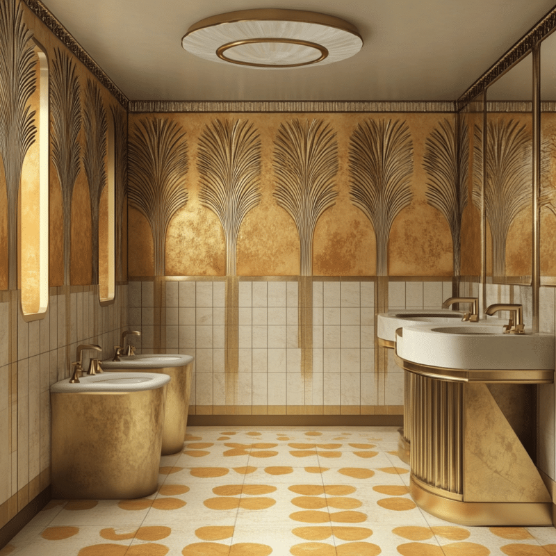 27 Jaw-Dropping Art Deco Bathroom ideas to copy - Unique Design Blog