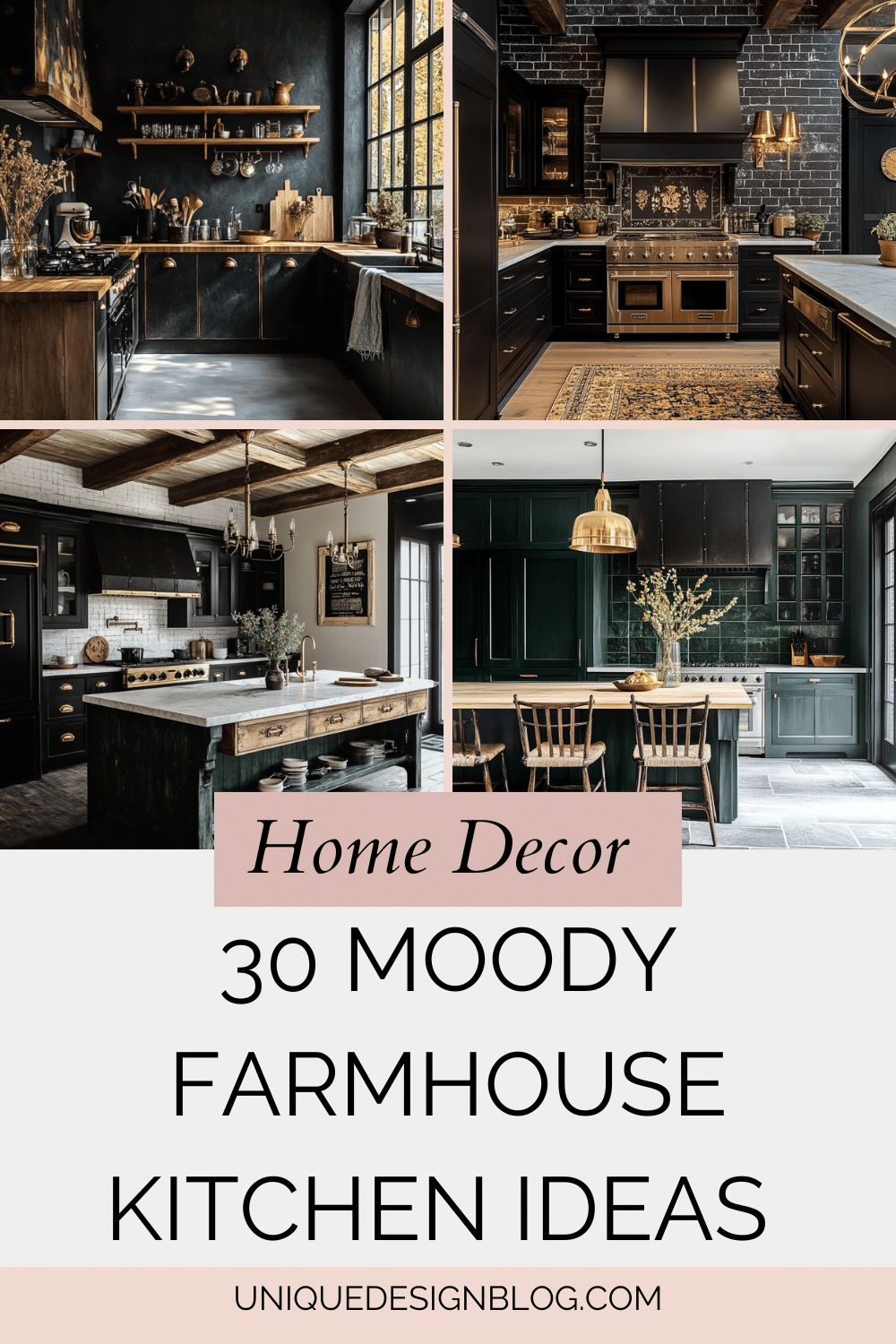 30 Moody Farmhouse Kitchen Ideas that wow - Unique Design Blog
