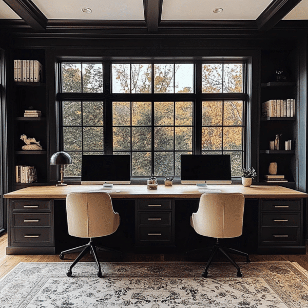 27 Elegant and Chic Moody Office Ideas for your home - Unique Design Blog