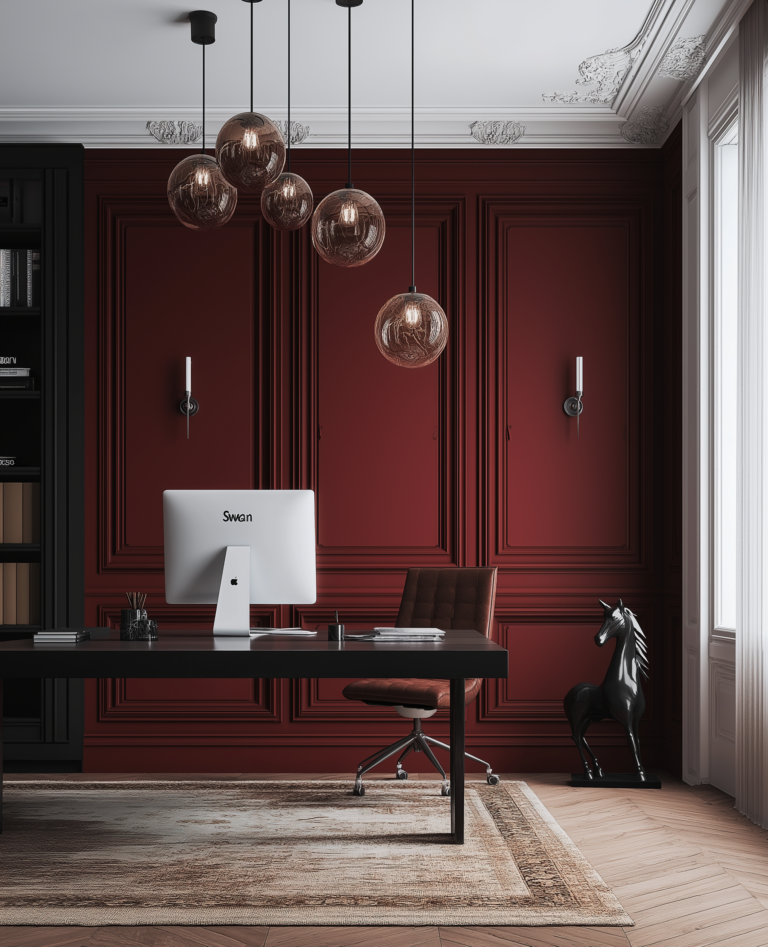 27 Elegant and Chic Moody Office Ideas for your home - Unique Design Blog