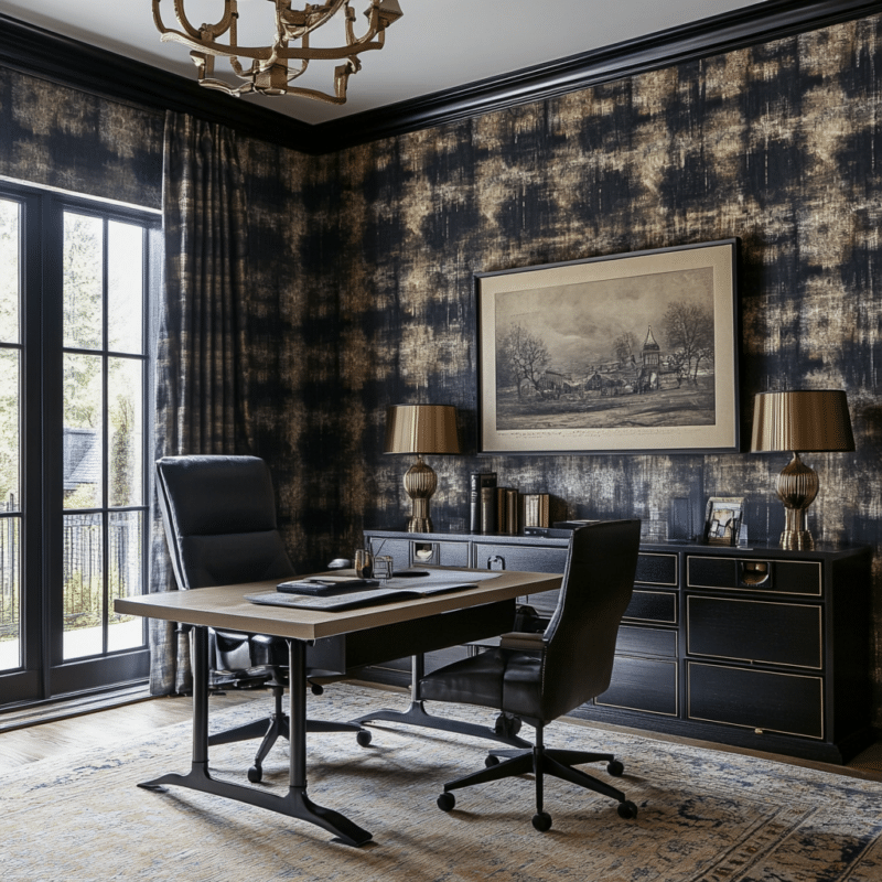 27 Elegant and Chic Moody Office Ideas for your home - Unique Design Blog