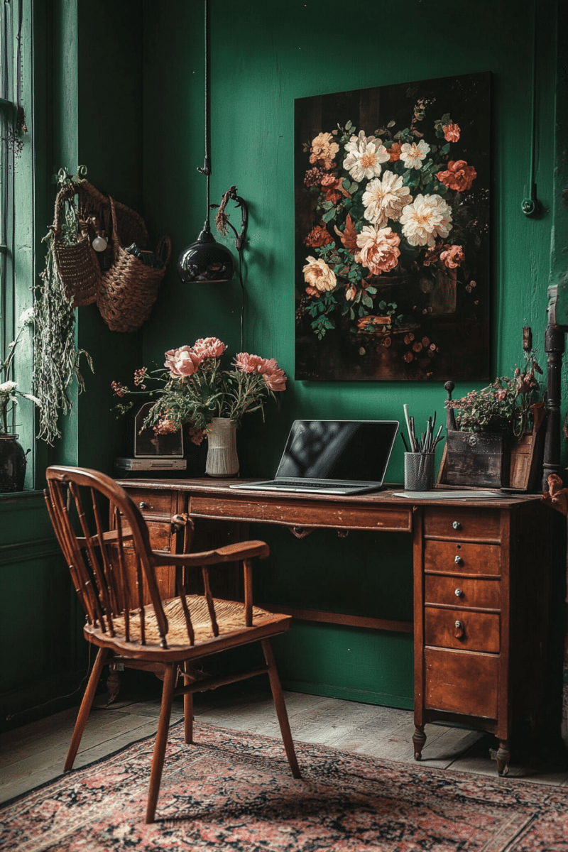 27 Elegant and Chic Moody Office Ideas for your home - Unique Design Blog