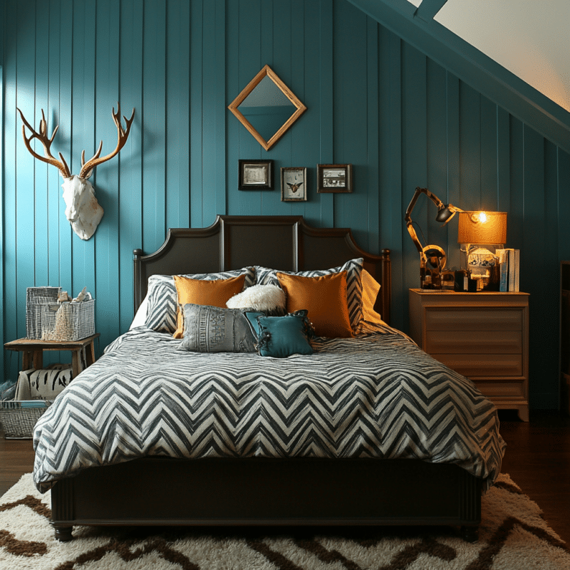30 Stunning Teal Bedroom ideas for your master bedroom - Unique Design Blog