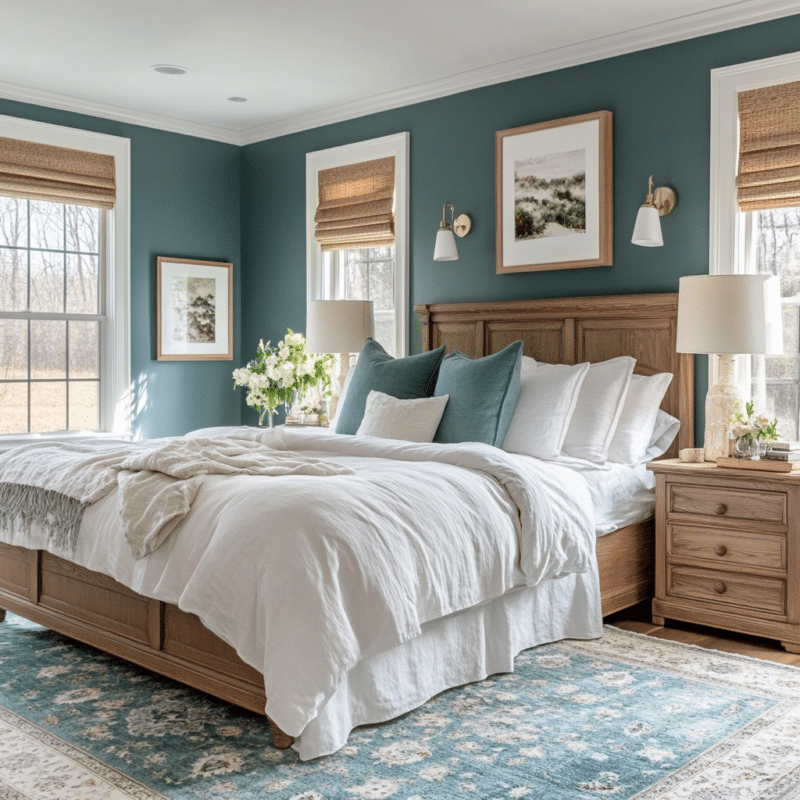 30 Stunning Teal Bedroom ideas for your master bedroom - Unique Design Blog