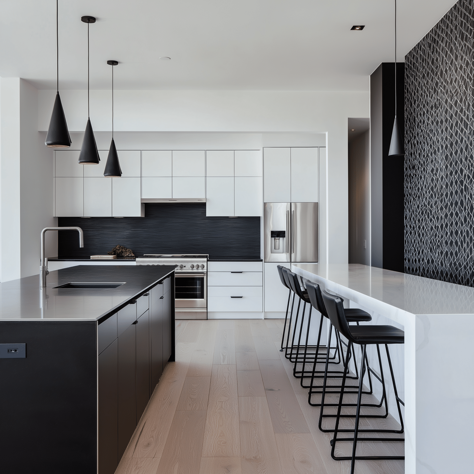 27 Beautiful White Cabinets with Black Countertops Ideas - Unique ...