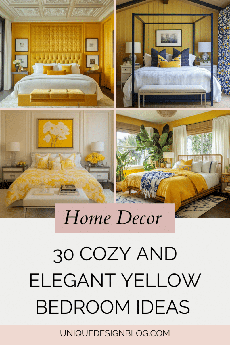 Yellow Design Unique 30 Cozy and Elegant yellow bedroom ideas for your home - Unique Design Blog