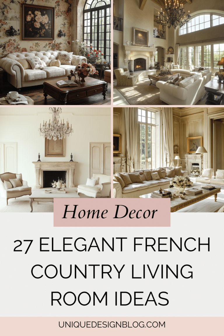 27 Elegant French Country Living Room Ideas to Copy - Unique Design Blog