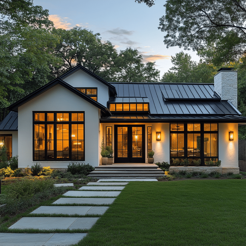 25 Modern Farmhouse Exterior Ideas for your home - Unique Design Blog
