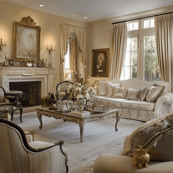 27 Elegant French Country Living Room Ideas to Copy - Unique Design Blog