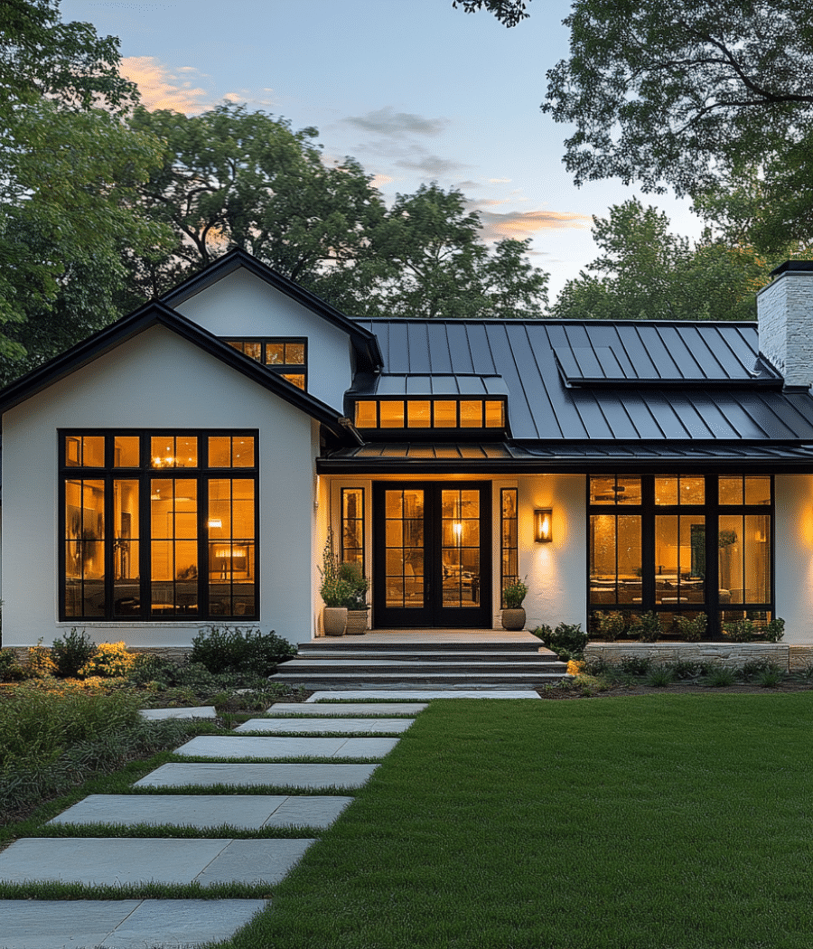25 Modern Farmhouse Exterior Ideas for your home - Unique Design Blog