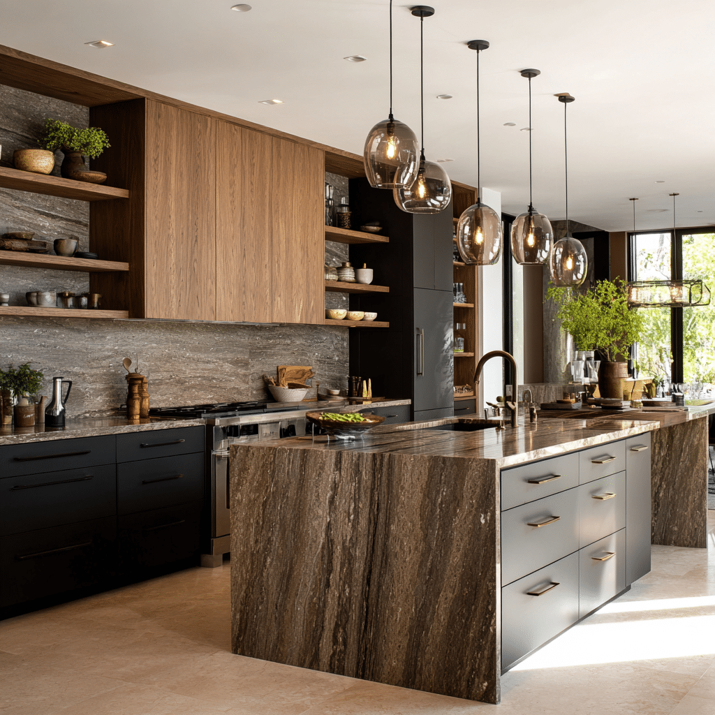 travertine kitchen
